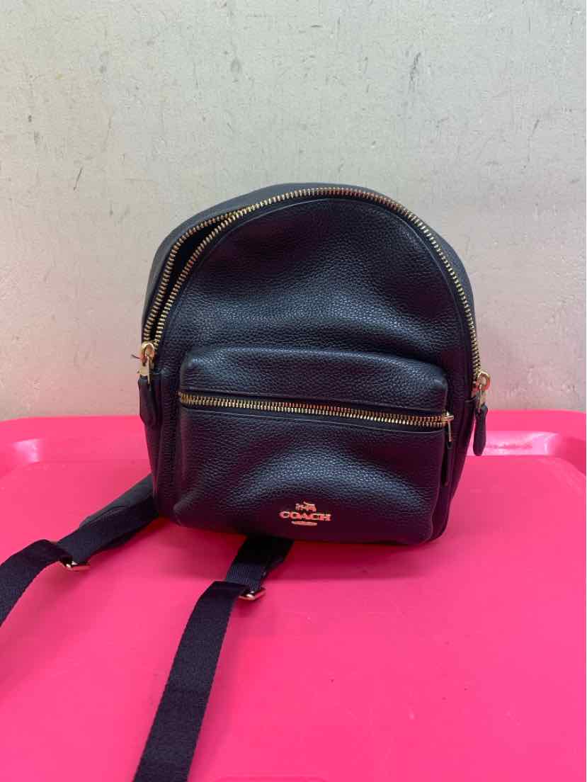 Coach mini pebble backpack on sale