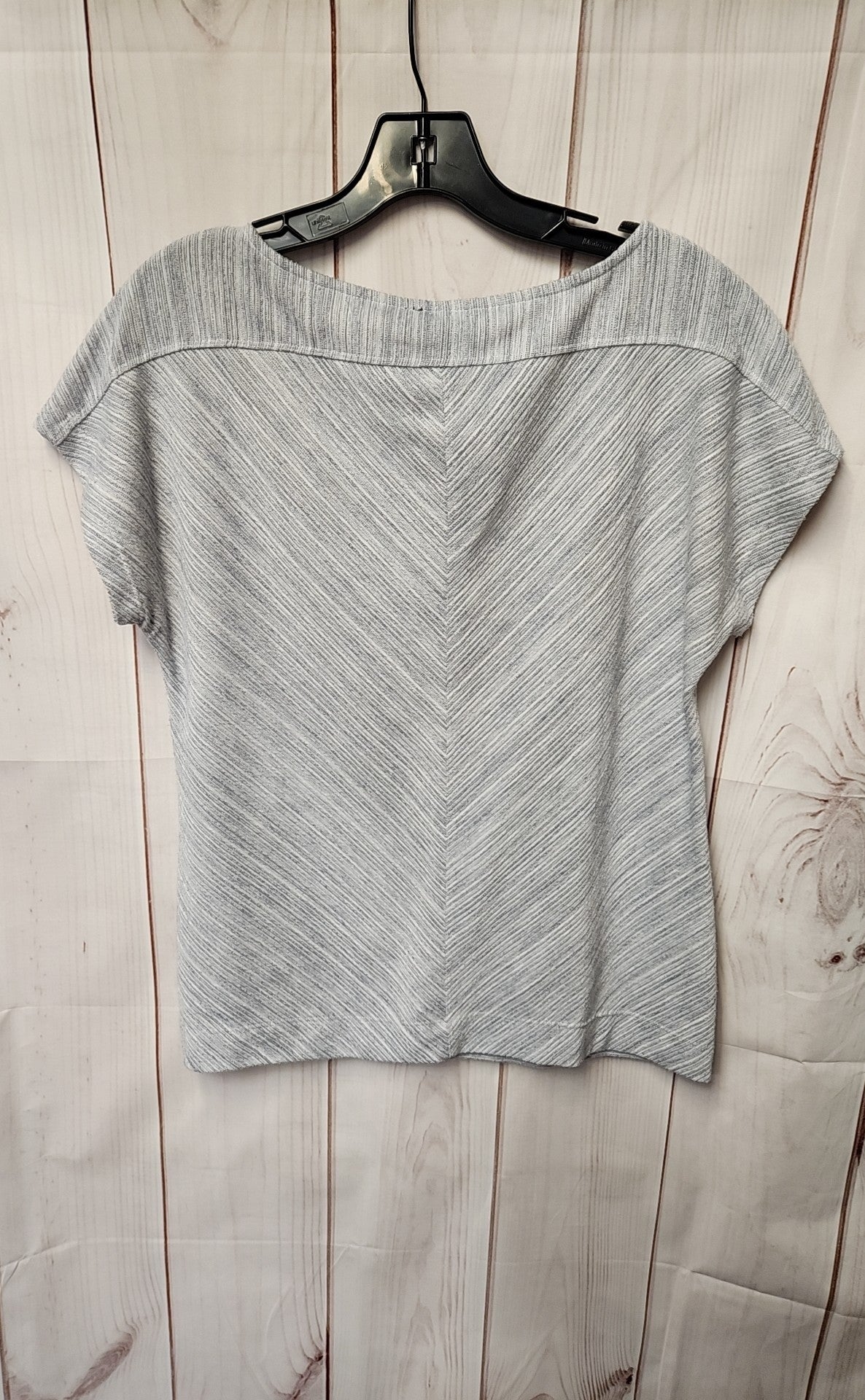 Jones New York Women's Size M Gray Short Sleeve Top