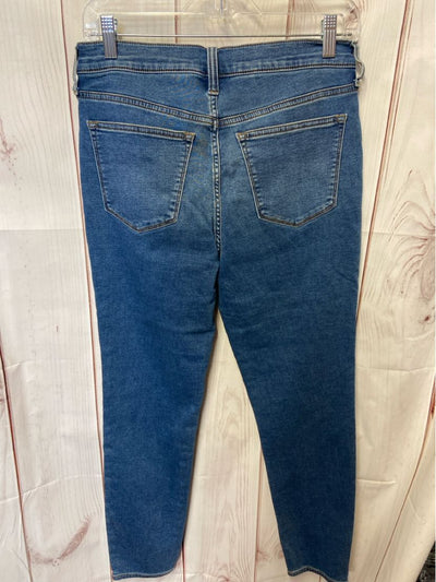 J Crew Women's Size 29 (7-8) Blue Denim Jeans 9" Mid-Rise Skinny