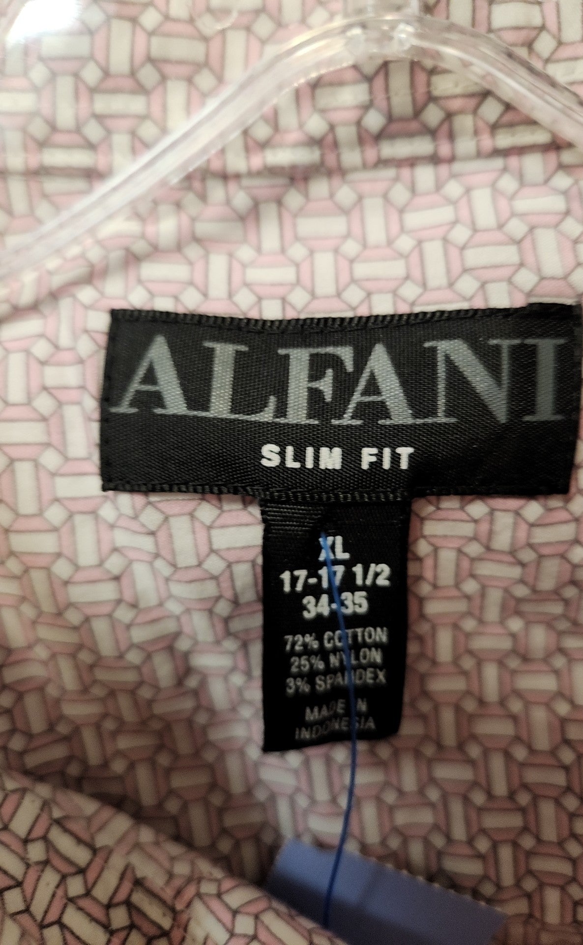 Alfani Men's Size XL Pink Shirt