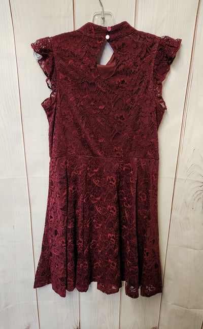 Zenzii Girl's Size 10/12 Maroon Dress