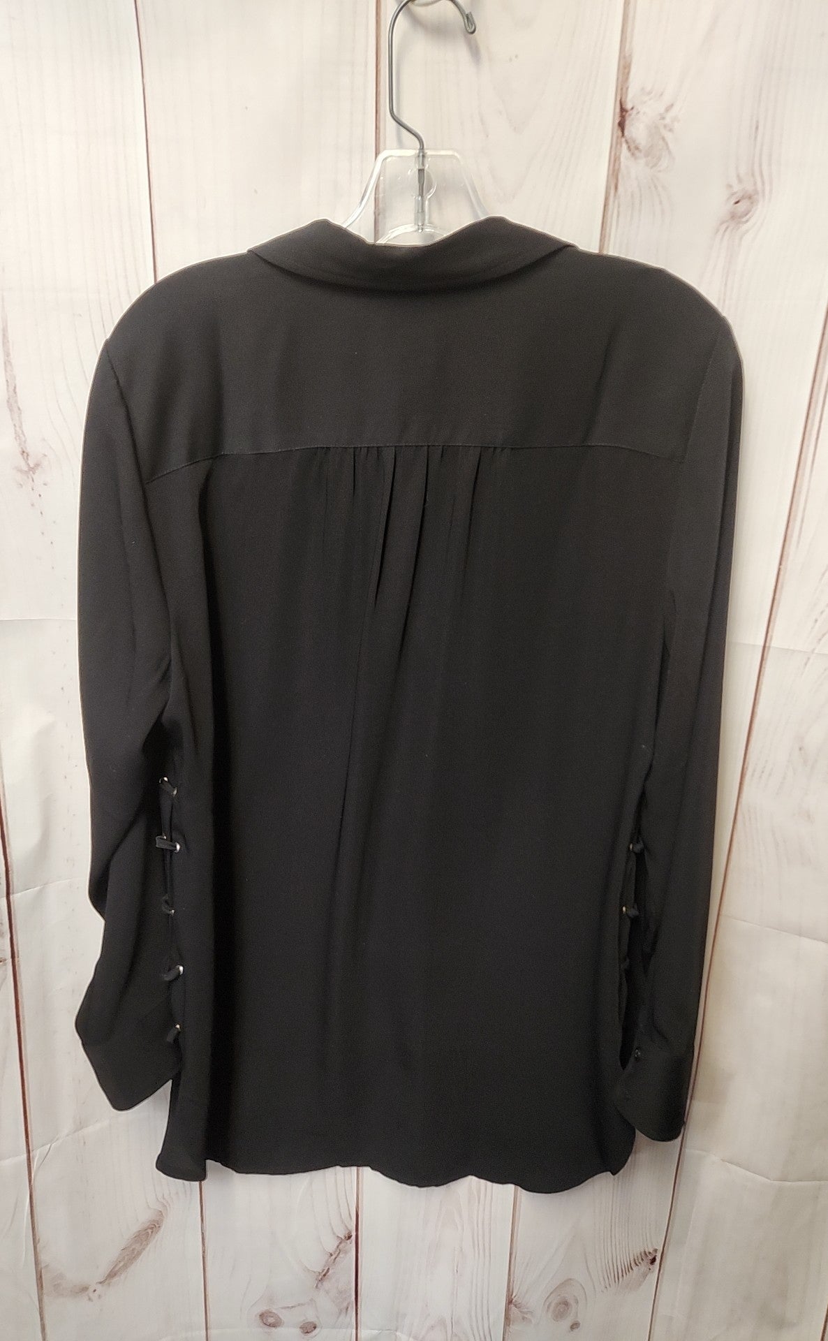 Chico's Women's Size 1 = M Black Long Sleeve Top