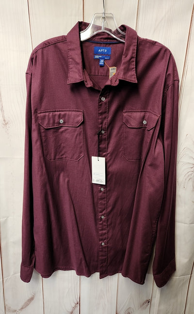 Apt 9 Men's Size XL Purple Shirt NWT