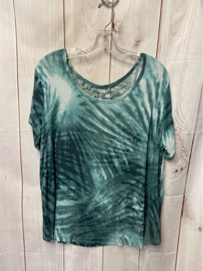 Sonoma Women's Size XXL Green Short Sleeve Top