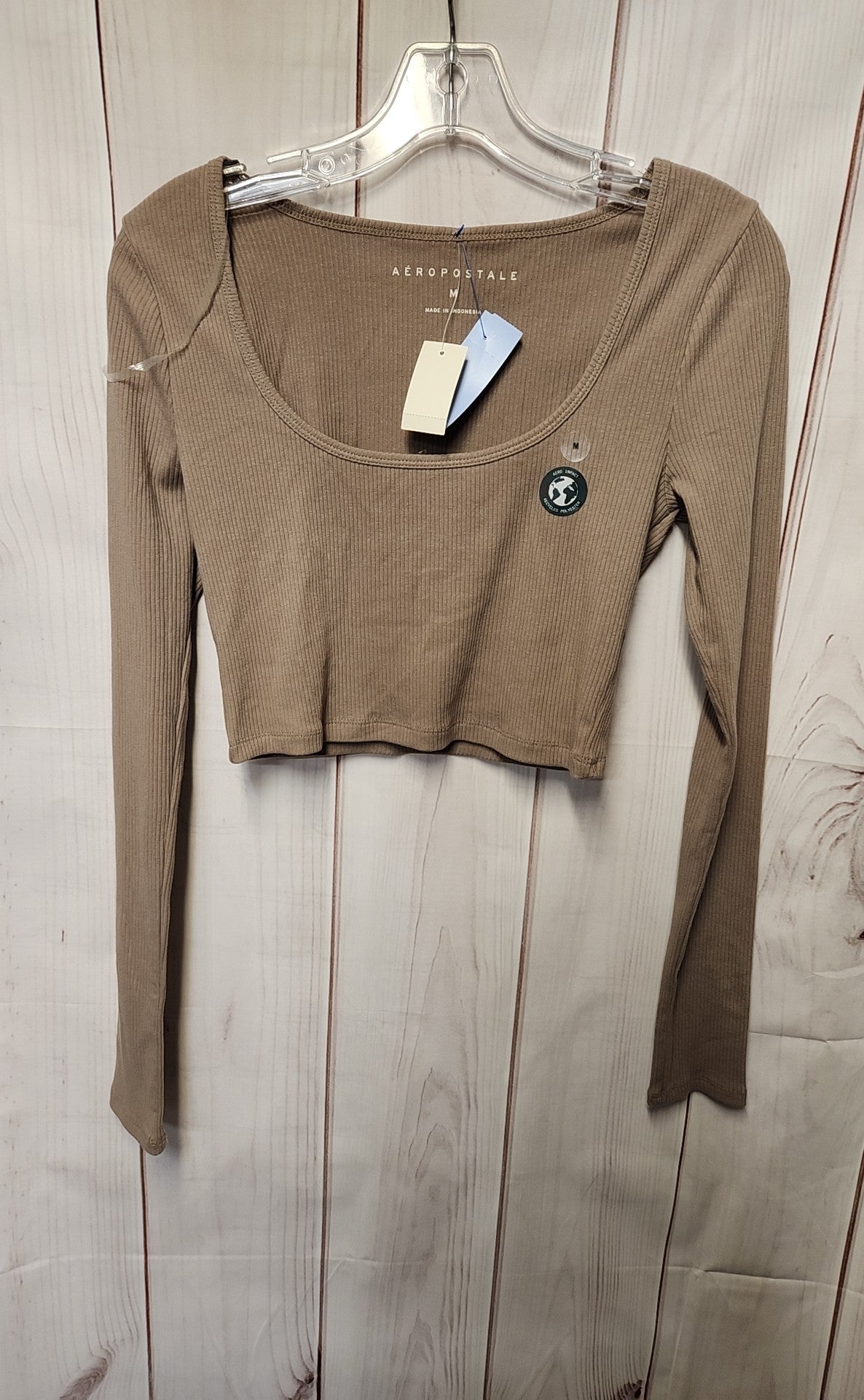 Aeropostale Women's Size M Brown Long Sleeve Top NWT