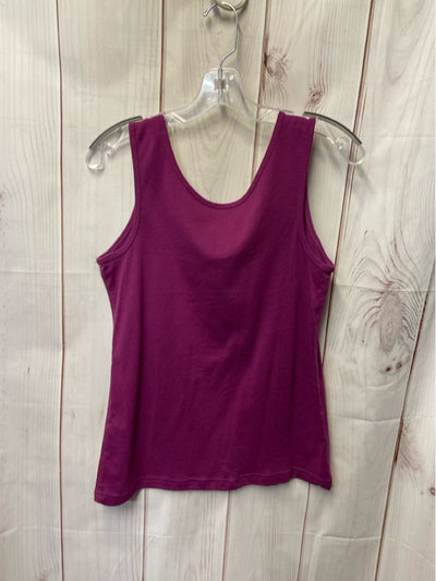 Basic Edition Women's Size M Purple Sleeveless Top