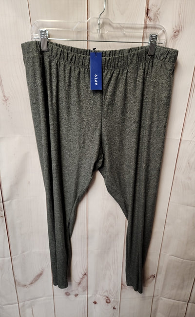 NWT Apt 9 Women's Size XXL Gray Sweatpants
