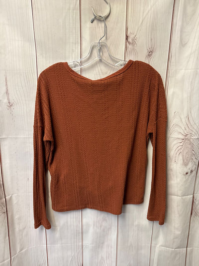 Paper Crane Women's Size S Brown Long Sleeve Top