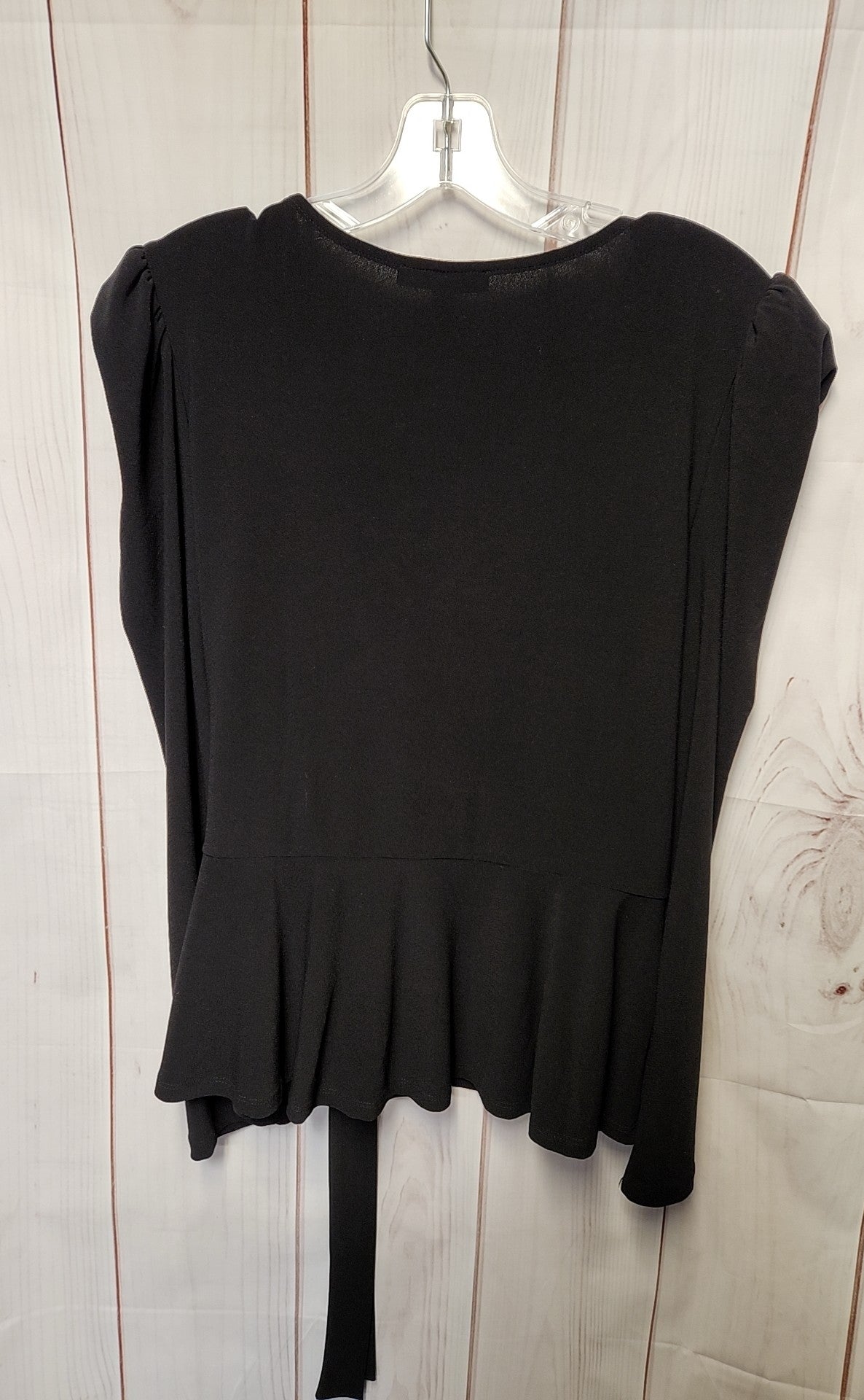 INC Women's Size L Black Long Sleeve Top