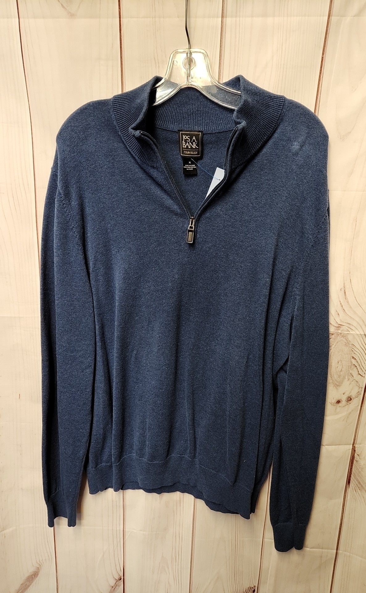 Jos A Bank Men's Size XL Blue Half Zip Sweater