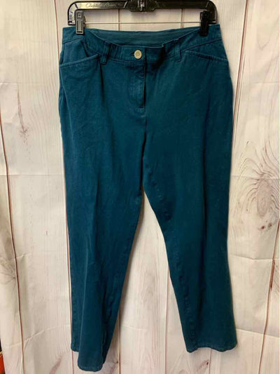 Chico's Women's Size 1.5=10 Teal Pants So Slimming