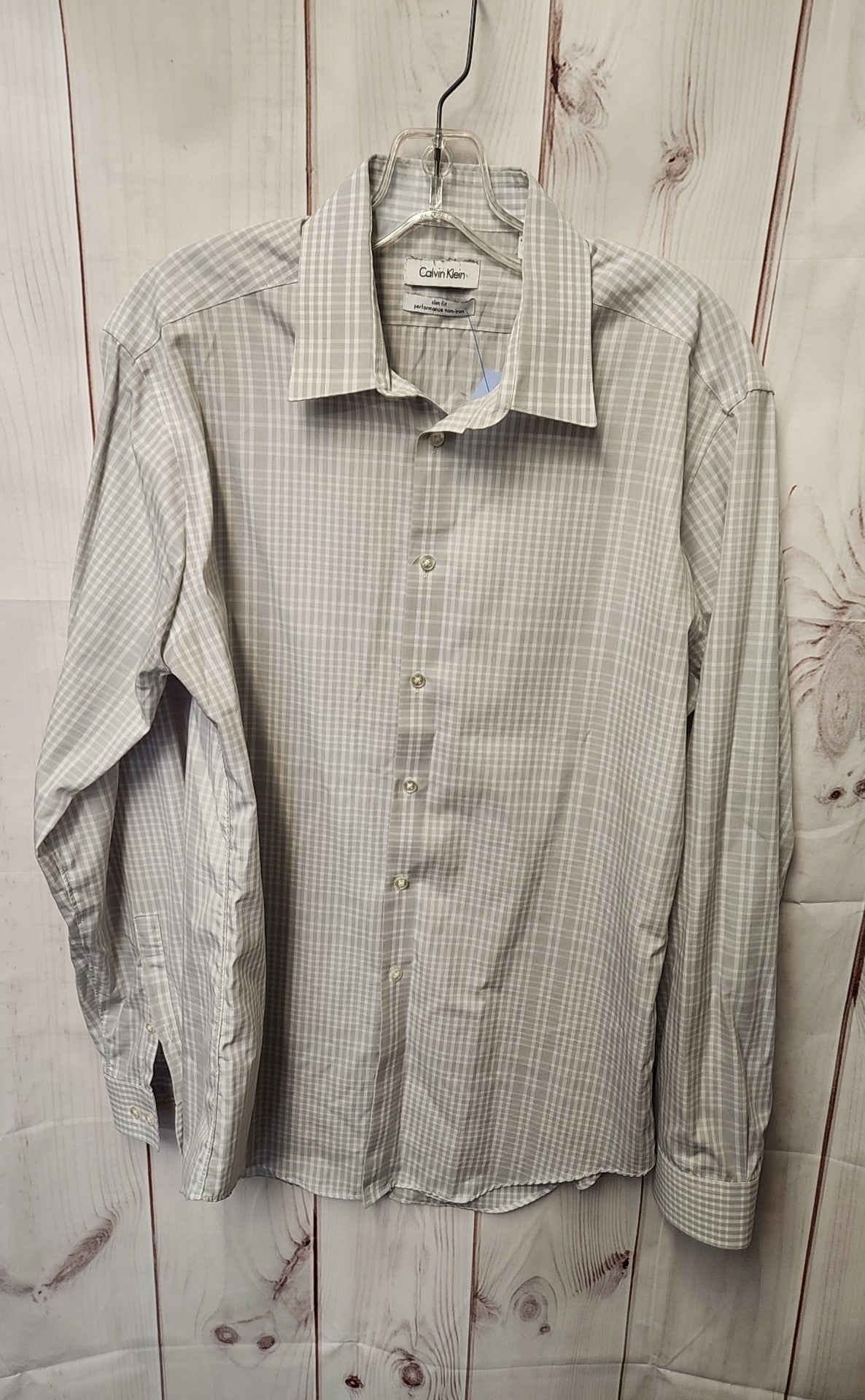 Calvin Klein Men's Size L Gray Shirt