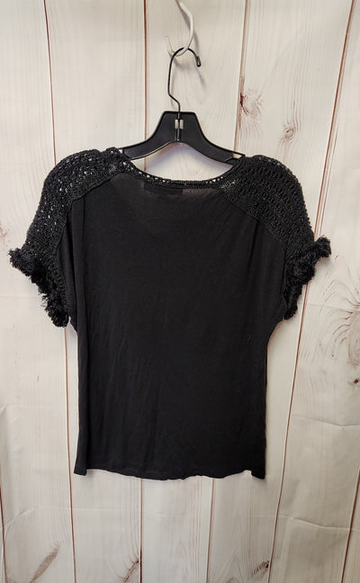 Loft Women's Size S Black Short Sleeve Top