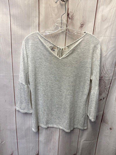 Lauren Conrad Women's Size M Gray 3/4 Sleeve Top