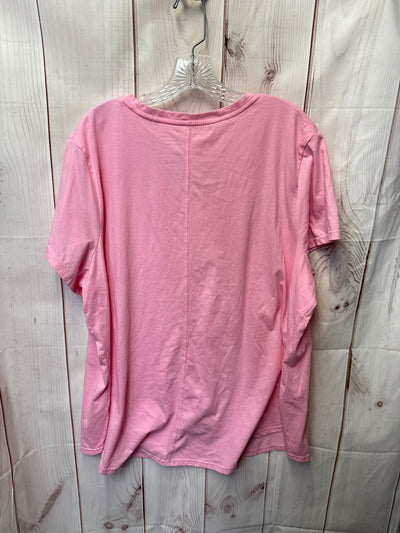 Tek Gear Women's Size 3X Pink Short Sleeve Top