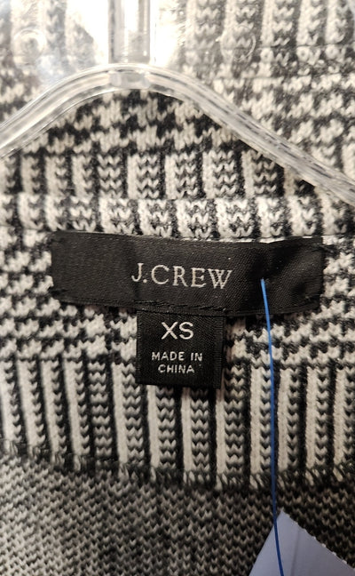 J Crew Women's Size XS White & Black Cardigan