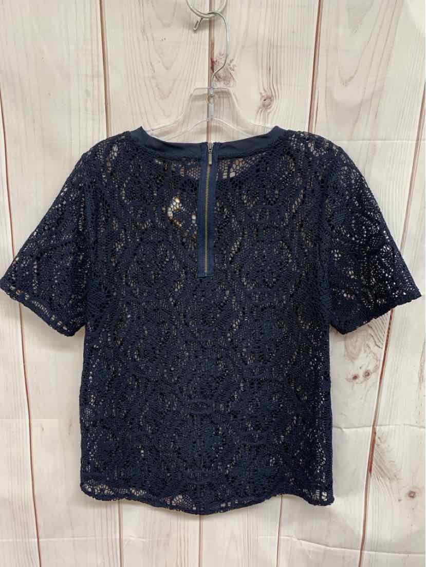 Banana Republic Women's Size S Navy Short Sleeve Top