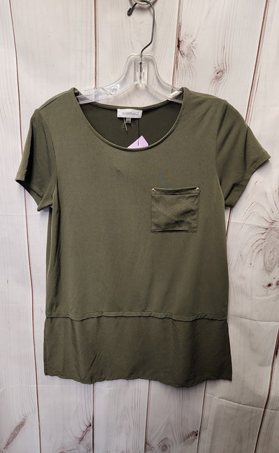 Calvin Klein Women's Size XS Olive Green Short Sleeve Top