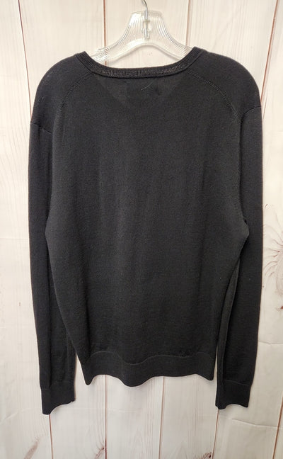 Black Brown Men's Size L Black Sweater