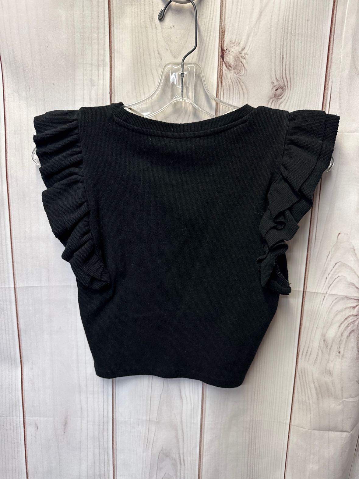 Zara Women's Size M Black Short Sleeve Top