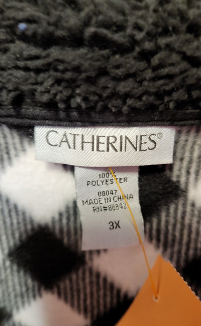 Catherines Women's Size 3X Black & White Vest