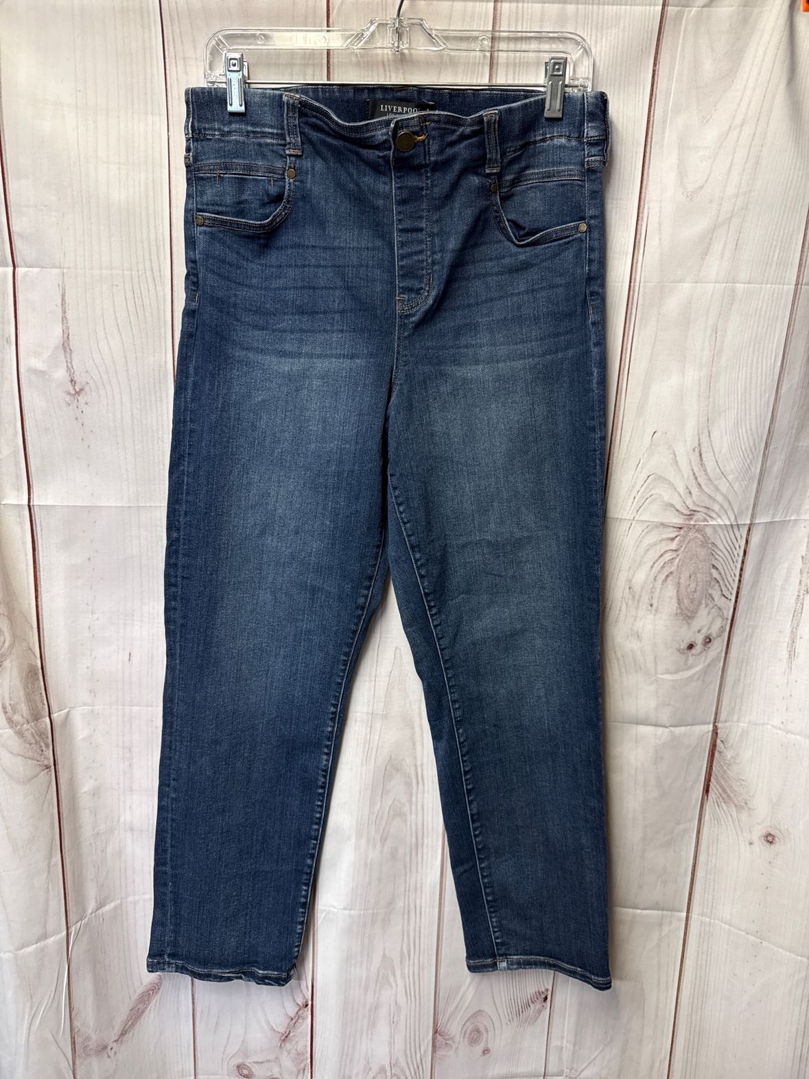 Liverpool Women's Size 31 (11-12) Blue Jeans The Gia Glider