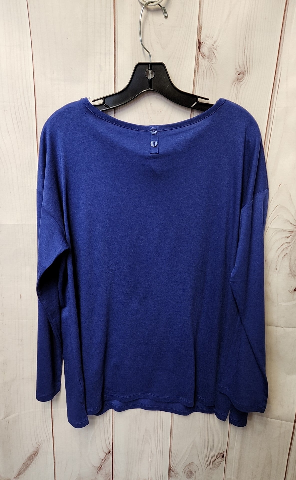 Talbots Women's Size 1X Blue Long Sleeve Top