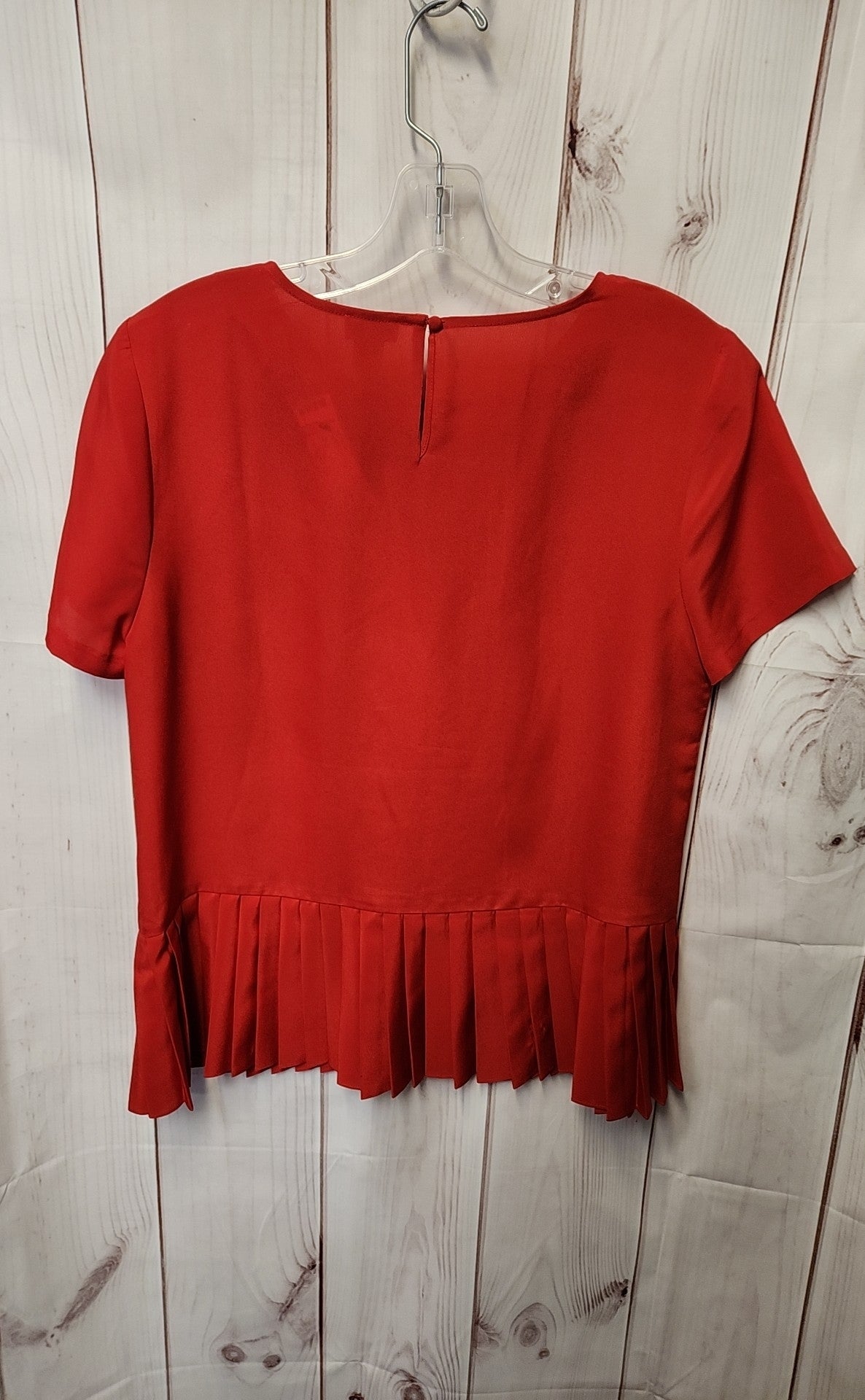 J Crew Women's Size S Red Short Sleeve Top