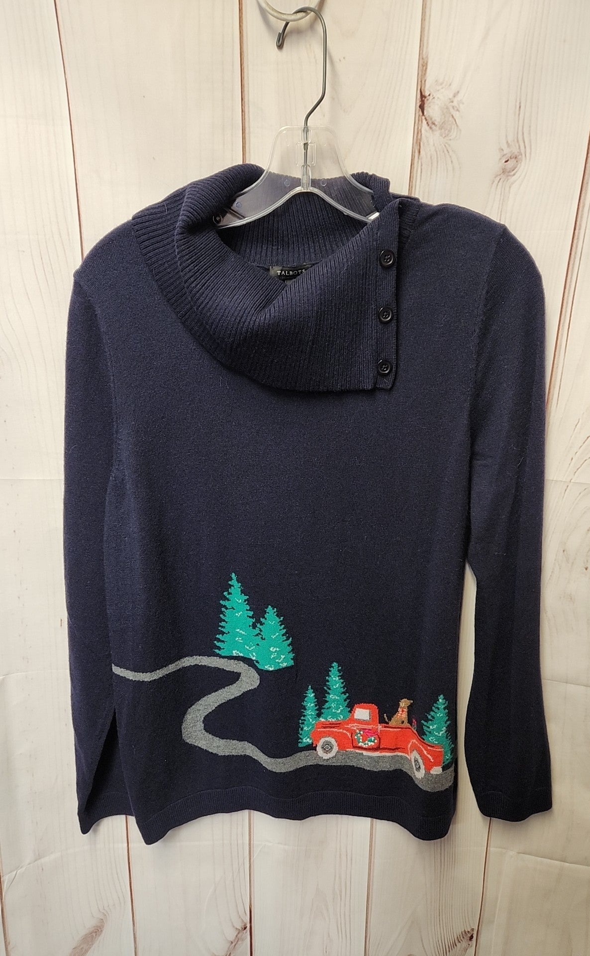 Talbots Women's Size L Navy Sweater