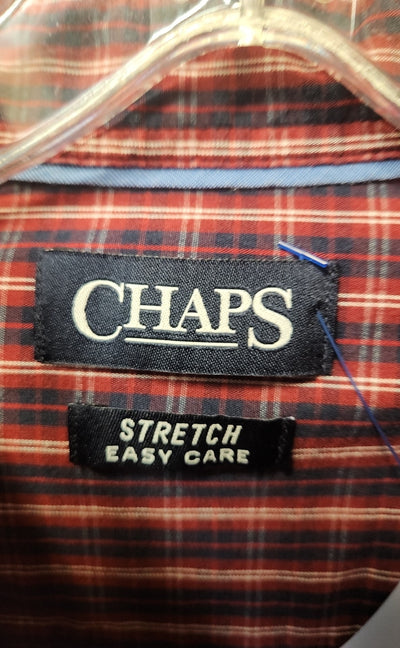 Chaps Men's Size XL Red & Blue Shirt