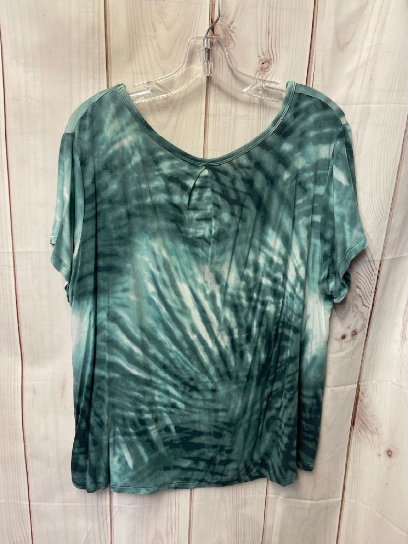 Sonoma Women's Size XXL Green Short Sleeve Top