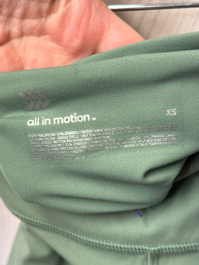 All in Motion Women's Size XS Green Leggings