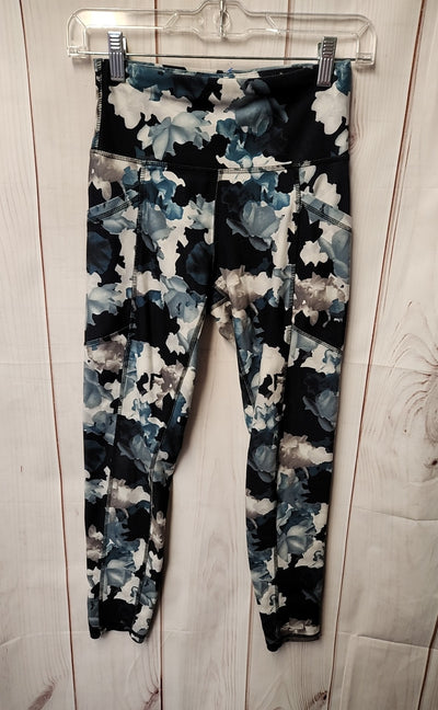 Marika Women's Size S Black & Green Floral Leggings