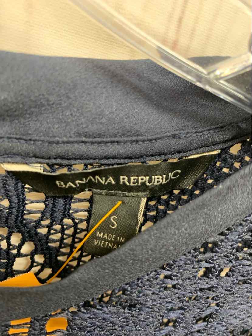 Banana Republic Women's Size S Navy Short Sleeve Top