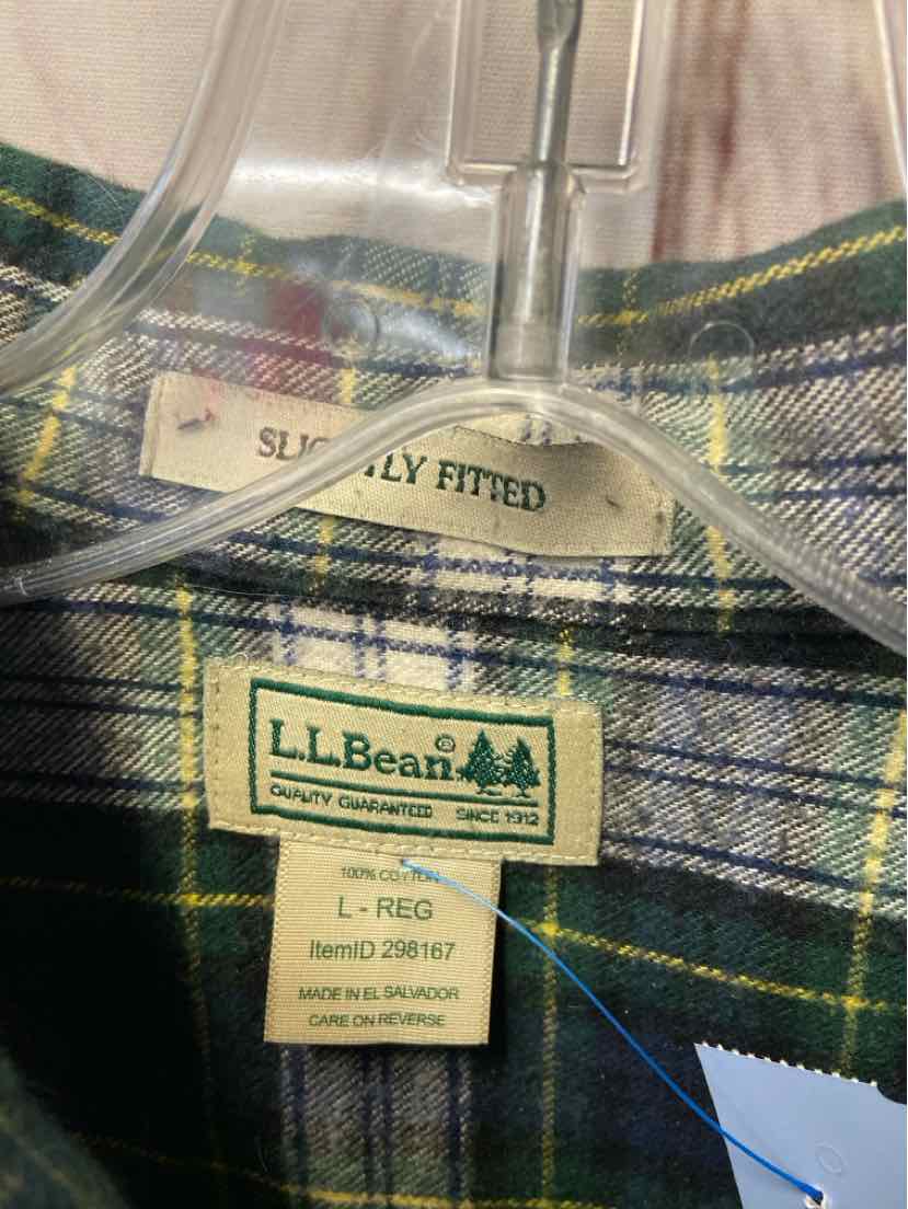 LL Bean Men's Size L Green Shirt