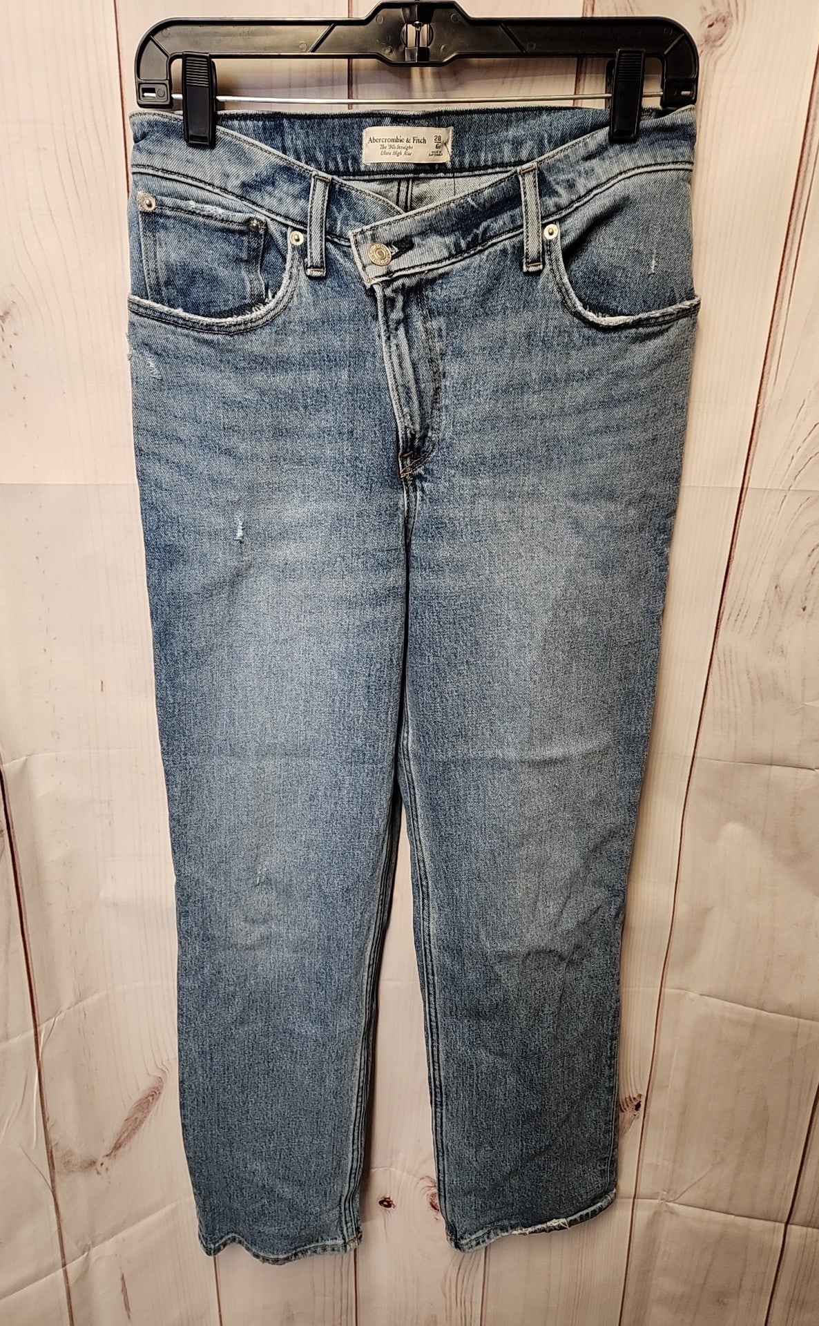 Abercrombie & Fitch Women's Size 6s Blue Jeans The '90s Straight Ultra High Rise