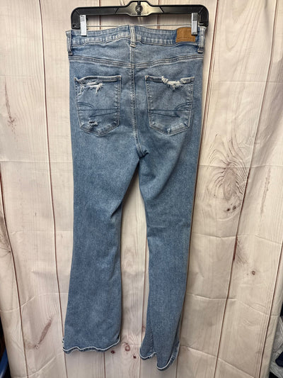 American Eagle Women's Size 30 (9-10) Blue Jeans Super Hi Rise Flare