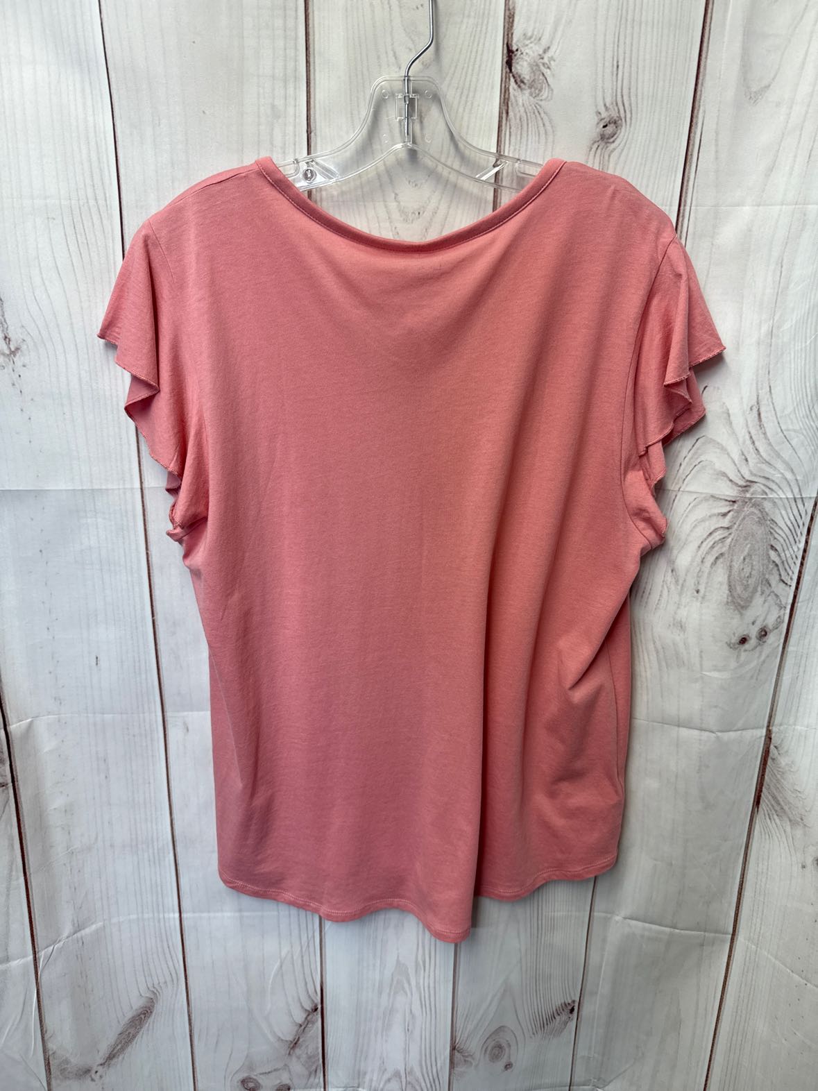NWT Loft Women's Size XL Pink Short Sleeve Top