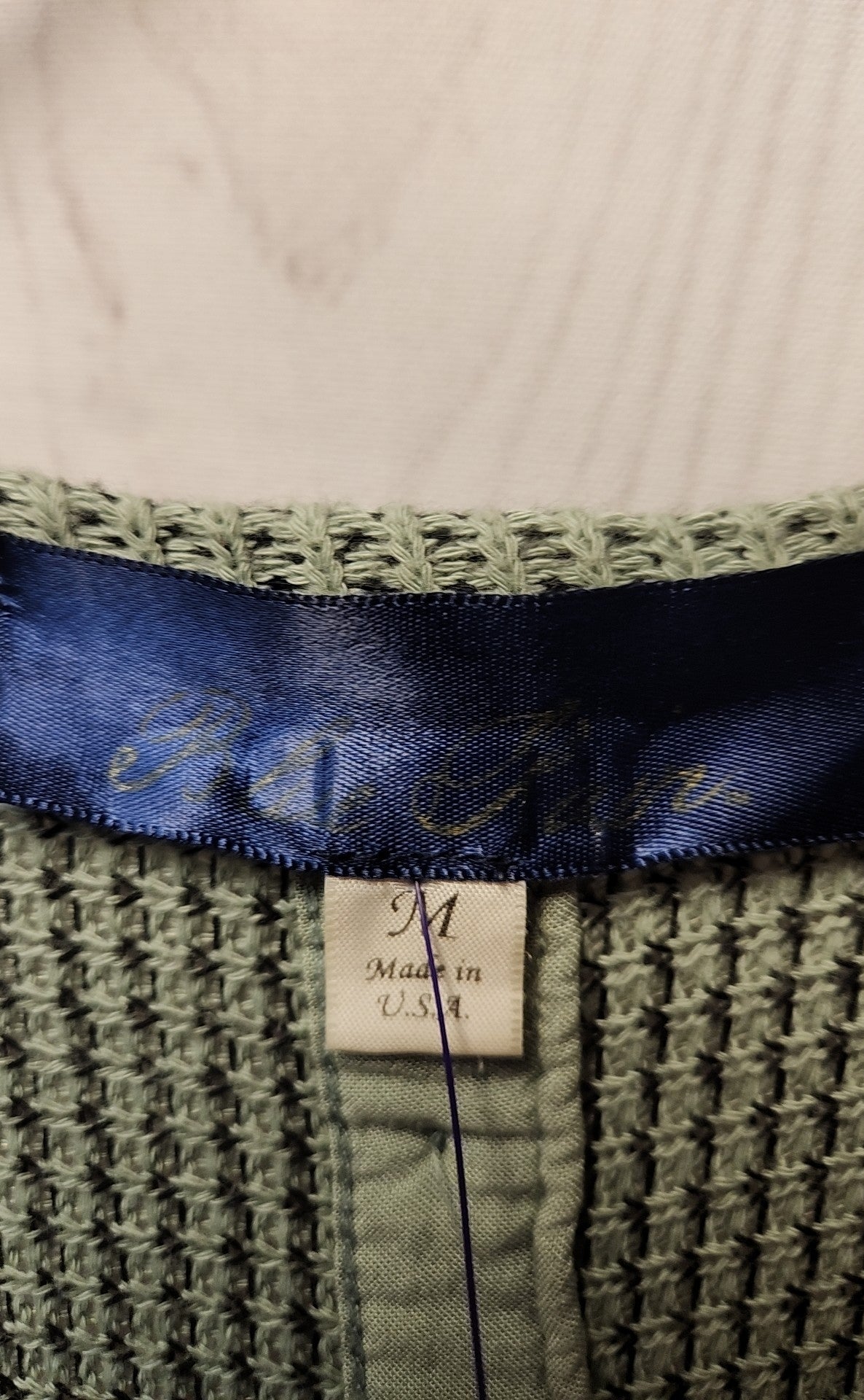Blue Rain Women's Size M Olive Green Cardigan