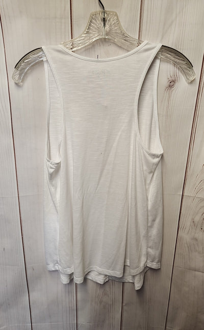 Mudd Women's Size M White Sleeveless Top