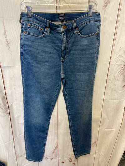 J Crew Women's Size 29 (7-8) Blue Denim Jeans 9" Mid-Rise Skinny