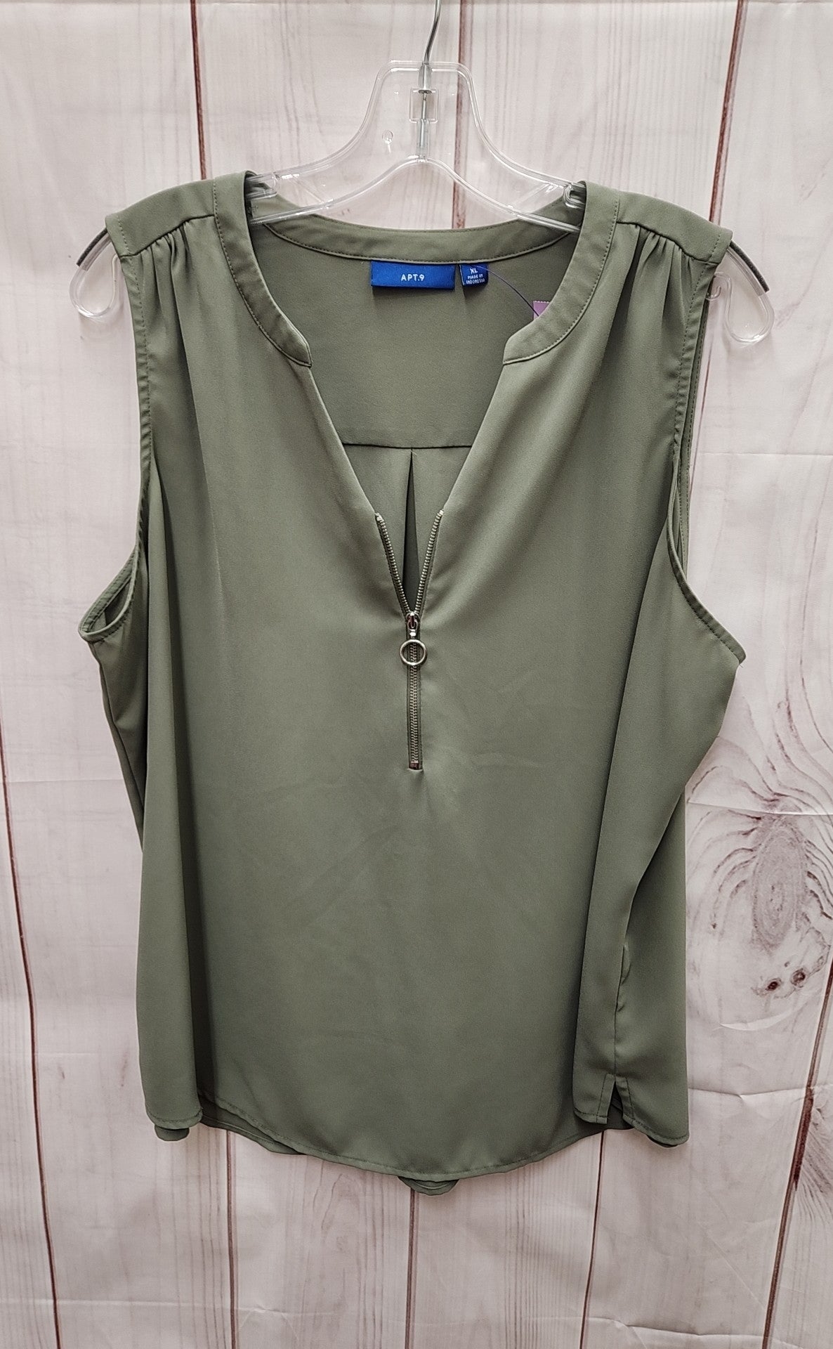 Apt 9 Women's Size XL Olive Green Sleeveless Top