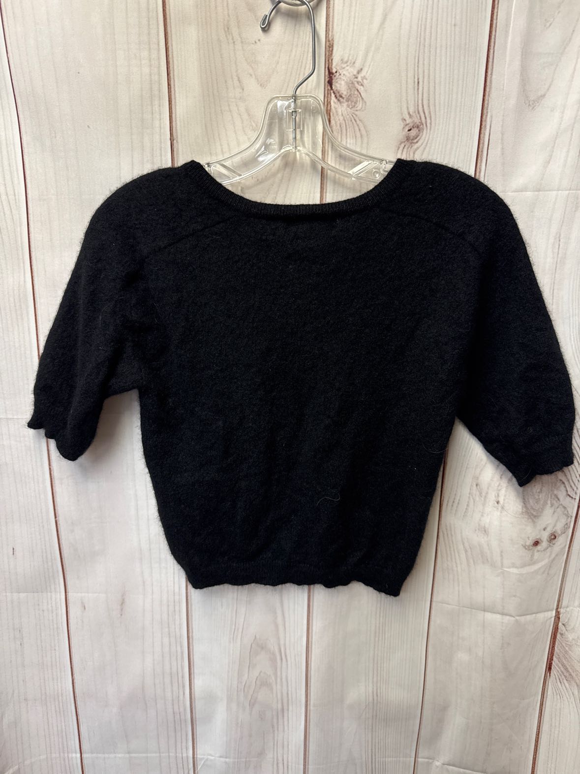 House of Harlow 1960 Women's Size S Black Cashmere Short Sleeve Top