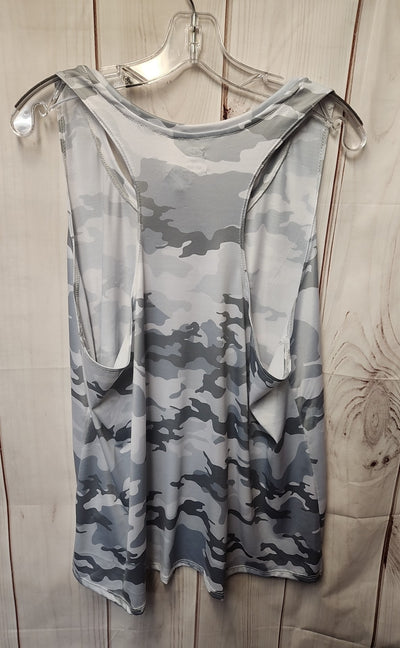 Athletic Works Women's Size XXXL Gray Camo Sleeveless Top