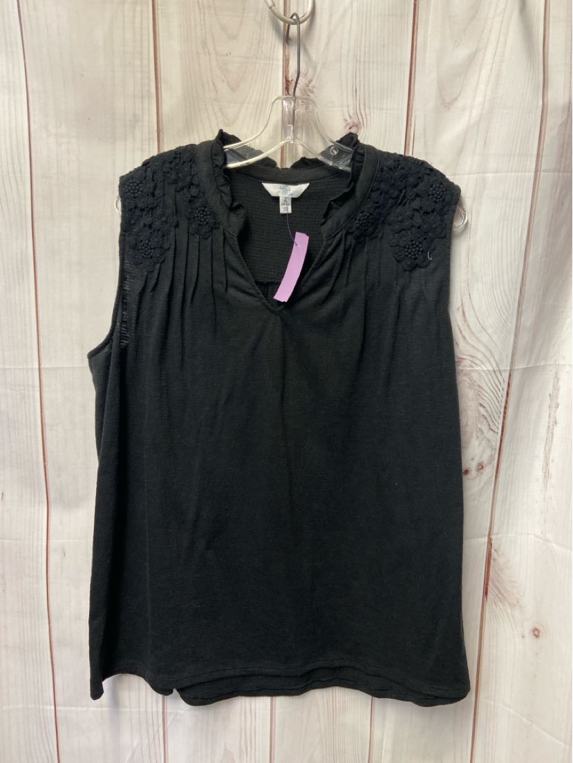 Time and Tru Women's Size XL Black Sleeveless Top