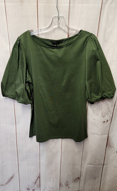 Ann Taylor Women's Size M Green Short Sleeve Top