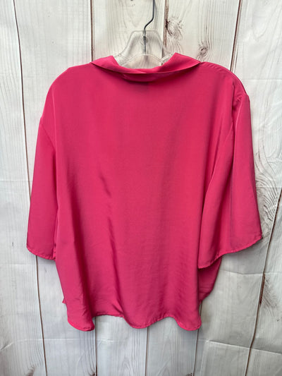 I. B. Diffusion Women's Size 14 Pink Short Sleeve Top