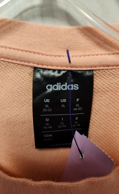 Adidas Women's Size XL Peach Sweatshirt
