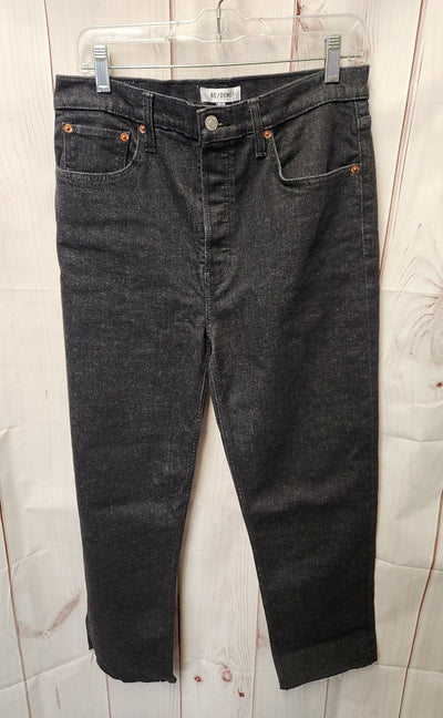 Re/Done Originals Women's Size 30 (9-10) Black Jeans 70s Stove Pipe NWT