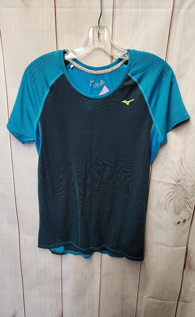 Mizuno Women's Size M Teal Short Sleeve Top